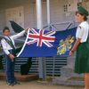 #94 Pitcairn Flag Held by Pathfinders